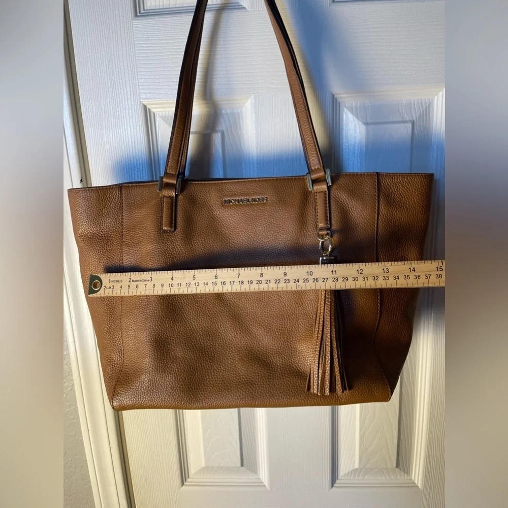 Michael Kors Large Camel Colored Pebbled Leather Tote